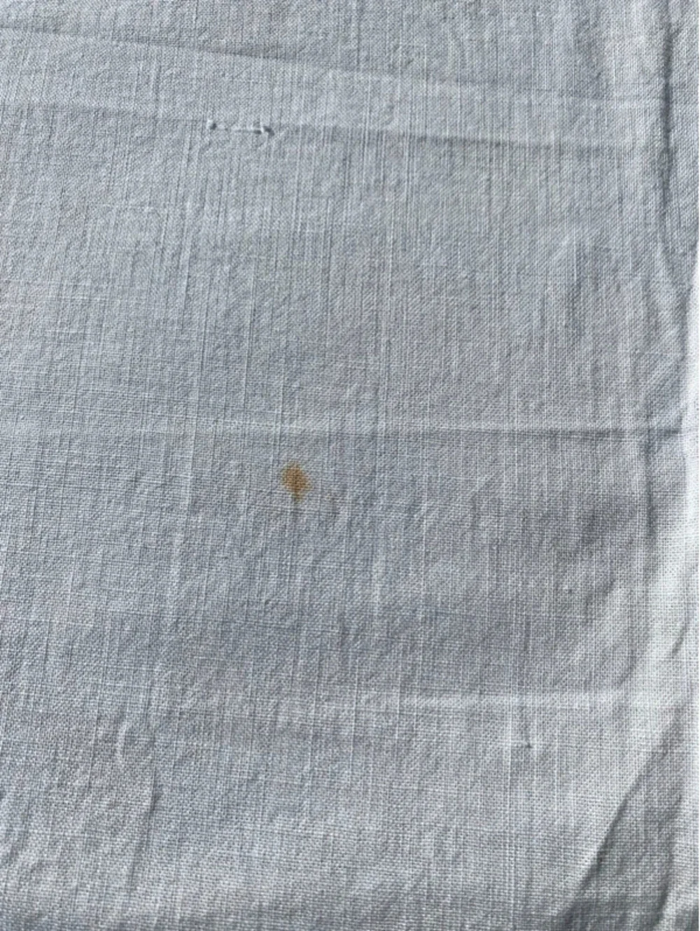 Vintage table runner, linen, white, with lace edges